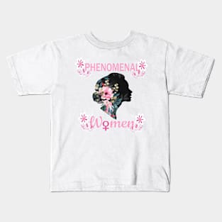 PHENOMENAL WOMEN - GIFT FOR HER  -  BEAUTIFUL  FLOWER Kids T-Shirt